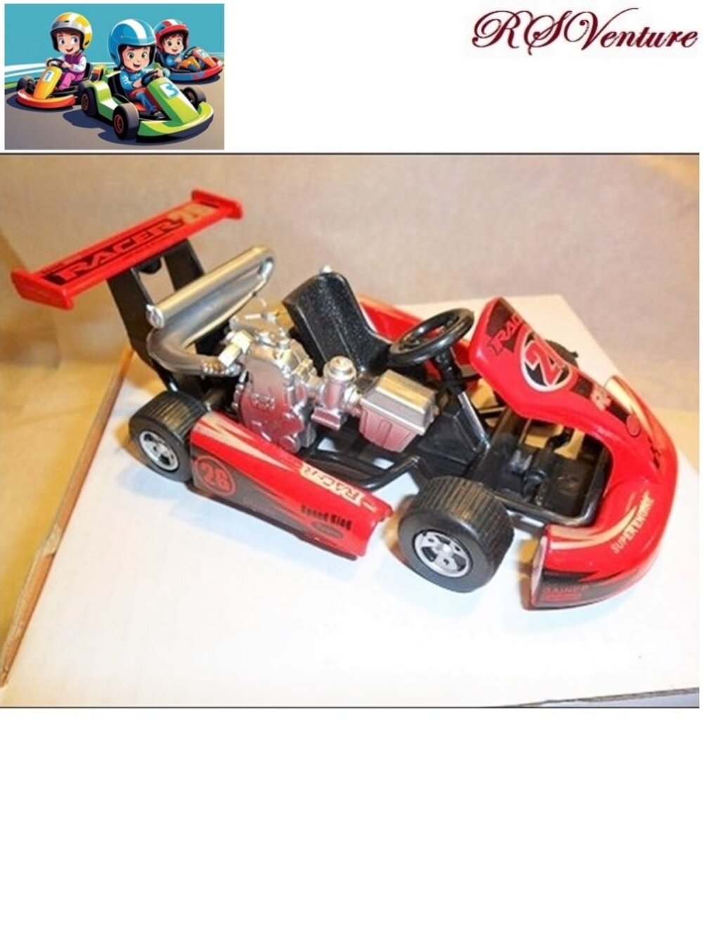 Die-cast Go-Kart Red